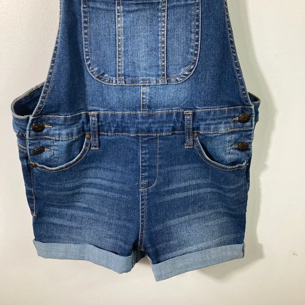 Womens Blue Spice‎ Jean Denim Stretch Shortalls 9
